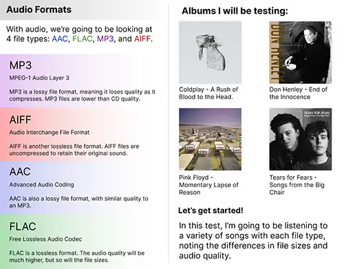 First page of audio file
