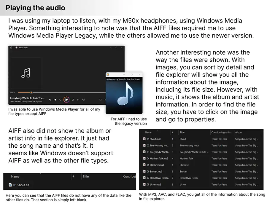 Audio information