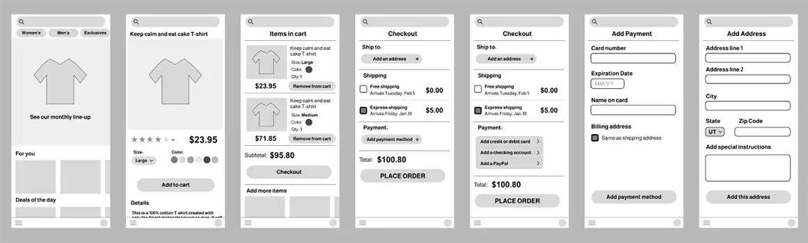 Initial Wireframes